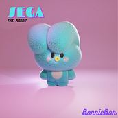 Mi proyecto del curso: Creación de personajes kawaii en 3D con Blender . Un proyecto de Ilustración tradicional, Diseño de personajes, Ilustración digital, Modelado 3D, Manga, Diseño de personajes 3D, Diseño 3D y 3D de Bonnie - 10.01.2023