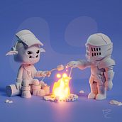 Outer Souls. 3D, Character Design, 3D Modeling, 3D Character Design, and 3D Design project by Paolo Crepaldi - 01.10.2023
