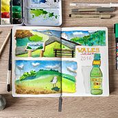 My project for course: Watercolor Travel Journal. Traditional illustration, Watercolor Painting, Architectural Illustration, and Sketchbook project by Nadya - 01.11.2023