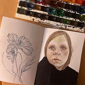 My project for course: Watercolor Portrait from a Photo. Un progetto di Illustrazione tradizionale, Pittura ad acquerello e Disegno di ritratti di Maija - 11.01.2023