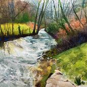 My project for course: Painting Realistic Watercolor Landscapes. Painting, Sketching, Watercolor Painting, and Naturalistic Illustration project by hughtango1415 - 01.11.2023