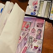 Mein Abschlussprojekt für den Kurs: Das Skizzenbuch als Erkundungsreise: Finde deinen Zeichenstil. Traditional illustration, Sketching, Creativit, Drawing, Watercolor Painting, Sketchbook, and Gouache Painting project by esteemaree - 01.11.2023