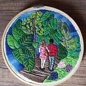 Mi proyecto del curso: Introducción al bordado botánico. Embroider, and Textile Design project by An Ruiz - 01.11.2023