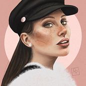Mi proyecto del curso: Retrato ilustrado con Procreate. Traditional illustration, Vector Illustration, Digital Illustration, and Portrait Drawing project by Raquel Palomino Olivares - 01.11.2023