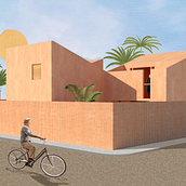 Mi proyecto del curso: Representación gráfica de proyectos arquitectónicos. Architecture, Graphic Design, Interior Architecture, Interior Design, L, scape Architecture, Collage, Digital Architecture, and Architectural Illustration project by lucilagtzp - 01.11.2023