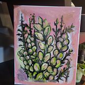 My project for course: Botanical Painting with Acrylic. Un proyecto de Ilustración tradicional, Bellas Artes, Pintura, Pintura acrílica e Ilustración botánica de Katy Boyd-Tyree - 12.01.2023