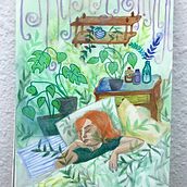 My project for course: Exploratory Sketchbook: Find Your Drawing Style. Traditional illustration, Sketching, Creativit, Drawing, Watercolor Painting, Sketchbook, and Gouache Painting project by mirva_kuvaja - 01.12.2023