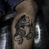 Mi proyecto del curso: Técnicas de tatuaje blackwork @kz_tatt00. Tattoo Design project by Miguel Bustamante - 12.10.2022