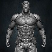Batman Arkham Knight Warner Bros Vol 01 Sculpted by Yacine BRINIS. Projekt z dziedziny 3D,  Modelowanie 3D i Projektowanie postaci 3D użytkownika Yacine BRINIS - 13.01.2023