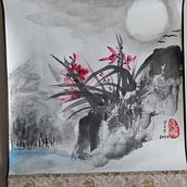 Mój projekt z kursu: Wprowadzenie do malarstwa sumi-e. Un proyecto de Ilustración tradicional, Bellas Artes, Pintura, Dibujo e Ilustración con tinta de blueaoinaomi - 13.01.2023