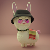 Meu projeto do curso: Criação de personagens Kawaii em 3D com Blender. Traditional illustration, Character Design, Digital Illustration, 3D Modeling, and Manga project by Gabriela Vieira - 01.13.2023