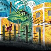 Dora, uma menina nordestina. Traditional illustration, Design, Editorial Design, Graphic Design, Painting, Vector Illustration, Drawing, Digital Illustration, and Children's Illustration project by gabriel_benned - 08.18.2020