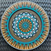 Southwest Mandala Plate. Un proyecto de Pintura de Kristeen Harmon - 13.01.2023