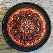 Mandala Lazy Susan. Un proyecto de Pintura de Kristeen Harmon - 13.01.2023