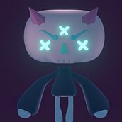 Mi proyecto del curso: Creación de personajes kawaii en 3D con Blender . Traditional illustration, Character Design, Digital Illustration, 3D Modeling, and Manga project by Dead Amigo - 01.11.2023