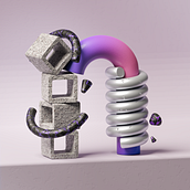 N and W Ein Projekt aus dem Bereich 3D, 3-D-Modellierung, 3-D-Design, Digitales Lettering und 3-D-Lettering von dekachiranjeet27 - 14.01.2023