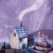 Mon projet du cours : Paysages imaginaires et peinture numérique sur Photoshop. Sketching, Drawing, Digital Illustration, Architectural Illustration, and Narrative project by Daniel DINIS - 01.10.2023