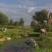 Farmhouse Medieval. Projekt z dziedziny 3D, Architektura krajobrazu, Kreat i wność użytkownika Raymon Larsen - 14.01.2023