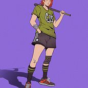 Mi proyecto del curso: Ilustración de personajes dinámicos . Traditional illustration, Character Design, Comic, Creativit, Drawing, Digital Drawing, and Manga project by Alexander Maximiliano Gonzalez - 01.11.2023