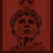 Flag and poster of my role-playing game. Design, and Traditional illustration project by Rafael Sanchez - 01.03.2023