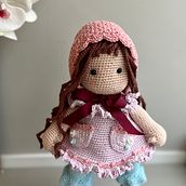 Meu projeto do curso: Amigurumi: crie bonecas com estilo romântico. Un proyecto de Artesanía, Diseño de juguetes, Tejido, Crochet, Amigurumi y Diseño textil de Meirice Pereira - 15.01.2023