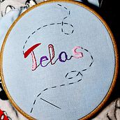 Mi proyecto del curso: Letras bordadas: el hilo como herramienta gráfica. Embroider, and Textile Design project by gunadabe - 01.21.2023