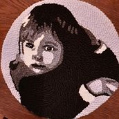 Mein Abschlussprojekt für den Kurs: Sticke mit der Punch Needle: vom Bild zum Porträt. Bordado, Punch needle, e Design têxtil projeto de annett33 - 15.01.2023