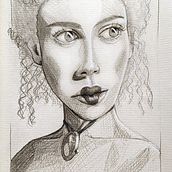My project for course: Portrait Sketchbooking: Explore the Human Face. Un proyecto de Bocetado, Dibujo, Dibujo de Retrato, Dibujo artístico y Sketchbook de Adrienn Körösi Hass Jensen - 15.01.2023