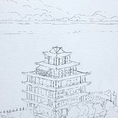 Il mio progetto del corso: Disegno architettonico con acquerello e inchiostro. Sketching, Drawing, Watercolor Painting, Architectural Illustration, Sketchbook & Ink Illustration project by carolandshine - 01.21.2023