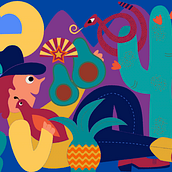 My project for course: Digital Illustration: When Color Meets Imagination. Un progetto di Illustrazione digitale, Design e Illustrazione tradizionale di halimacdesign - 15.01.2023