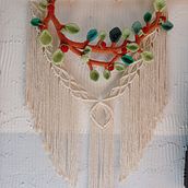 Meu projeto do curso: Macramê 3D: crie uma tapeçaria botânica. Arts, Crafts, Interior Decoration, Fiber Arts, Macramé, and Textile Design project by Maycon Leal Oliveira - 01.16.2023