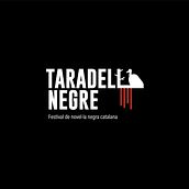 TARADELL NEGRE - Festival de novela negra catalana. Un proyecto de Br, ing e Identidad, Dirección de arte y Diseño gráfico de Alba Ortega Codina - 16.01.2023