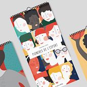 Calendario 2022 PIONERAS DEL DEPORTE. Un proyecto de Ilustración tradicional, Diseño de personajes, Dirección de arte, Diseño editorial, Diseño gráfico, Ilustración vectorial, Ilustración digital y Dibujo de Retrato de Alba Ortega Codina - 16.01.2023