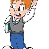 Niño saludando. Un proyecto de Ilustración tradicional e Ilustración vectorial de Gabriel Callau - 03.04.2023