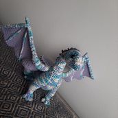 Dragón nube. To, Design, Arts, Crafts, Fiber Arts, Crochet, and Amigurumi project by Ivan Ayala - 01.16.2023