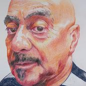 First time use of colour pencil. Self portrait from photograph. Ein Projekt aus dem Bereich Traditionelle Illustration von dee taylor - 11.01.2023