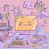 My project for course: Designing Kawaii Worlds: Spread Joy Through Illustration. Character Design, Digital Illustration, and Manga project by petrusevich_l - 01.15.2023
