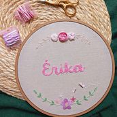 Meu projeto do curso: Técnicas básicas para bordado de letras. Embroider, and Textile Design project by Suelen Canei - 01.14.2023