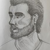 Il mio progetto del corso: Ritratto su blocco da disegno: esplora il volto umano. Sketching, Drawing, Portrait Drawing, Artistic Drawing, and Sketchbook project by Bruno Correggia - 01.17.2023