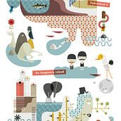 Pedrenland island. Traditional illustration, and Animation project by Anna Pedren - 01.17.2023