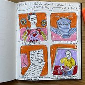 Mein Abschlussprojekt für den Kurs: Illustriertes Tagebuch: Tägliche bewusste Übung. Een project van  Beeldende kunst,  Schetsen,  Creativiteit,  Tekening y Sketchbook van Val - 17.01.2023