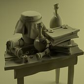Mi proyecto del curso: Modelado cartoon de bodegones con Maya paula. 3D, 3D Modeling, and 3D Design project by pauladg904 - 01.17.2023
