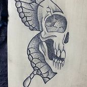 Mi proyecto del curso: Tatuaje botánico con puntillismo Ein Projekt aus dem Bereich Traditionelle Illustration, Tattoodesign und Botanische Illustration von Nicolas Cartes - 09.01.2023