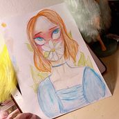 Daisy. Traditional illustration project by Яна Бурдун - 01.17.2023
