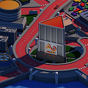Azteca Play - Video institucional. Traditional illustration, 3D, Animation, and Art Direction project by Arturo Sáenz - 11.10.2021
