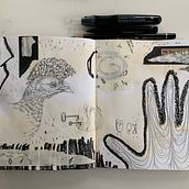 My project for course: Sketchbook Creation: Find Your Own Language. Artes plásticas, Criatividade, Desenho a lápis, Desenho, e Sketchbook projeto de Cat Goldenberg - 18.01.2023