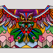 Il mio progetto del corso: Illustrazione digitale in stile pop geometrico. Ilustração tradicional, Ilustração vetorial e Ilustração digital projeto de Ileana Lucia Ferri - 18.01.2023