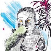 Il mio progetto del corso: Illustrazione con tecniche manuali di tratteggio e dripping. Un proyecto de Diseño de personajes, Bellas Artes, Pintura, Pintura a la acuarela, Dibujo de Retrato y Dibujo artístico de Evanna Oliva - 18.01.2023