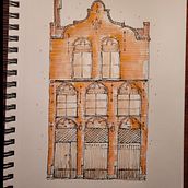 West Village appartement . Sketching, Drawing, Architectural Illustration, Sketchbook & Ink Illustration project by Jean-françois de Villemure - 01.18.2023