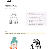 Paloma's Profile Page on Notion. Web Development project by Paloma Schröder - 01.18.2023